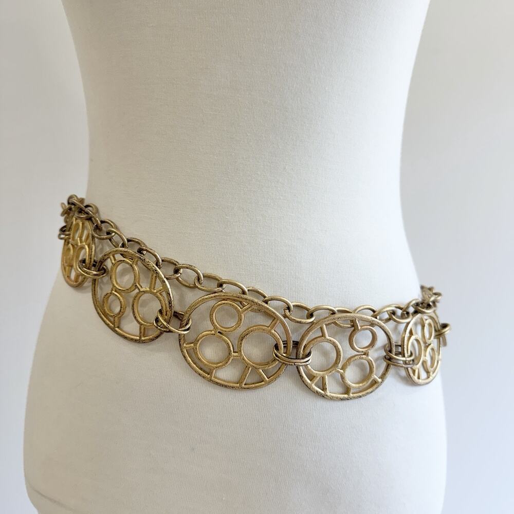 Chicos Womens Gold Chain Belt Bohemian Whimsy Fairy one size